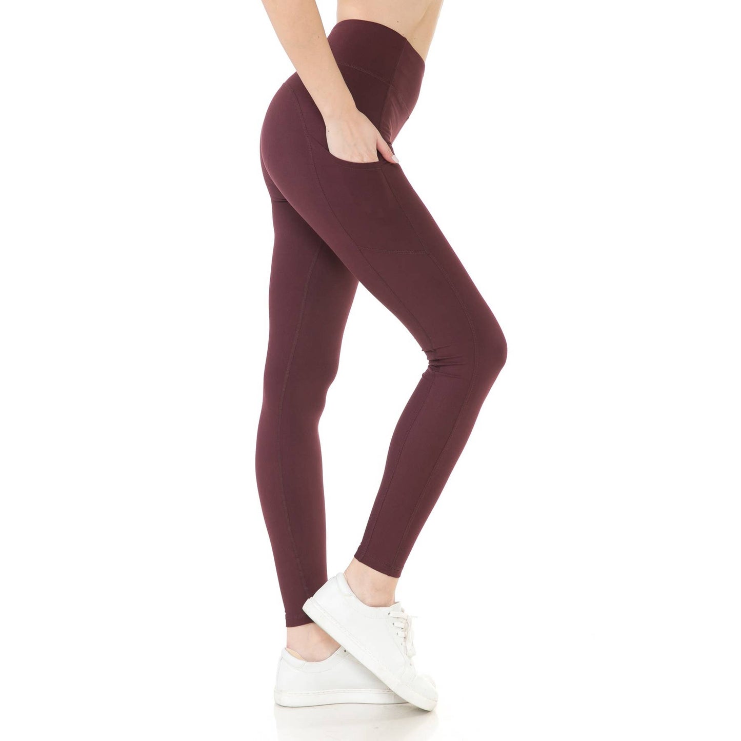 Leggings Depot -  High Waist Activewear Leggings - Side Pockets
