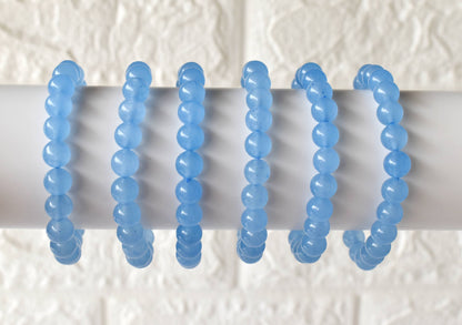 Soothing Crystals - Chalcedony Bracelet (Communication and Peace Of Mind )