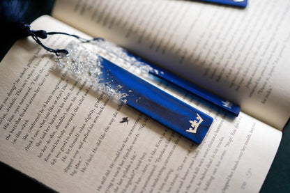 Dège Creative - Blue & Silver Crown Bookmark