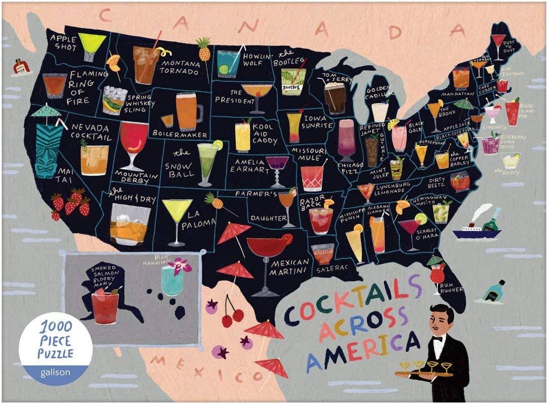 Chronicle Books - Cocktails Across America 1000 Piece Puzzle