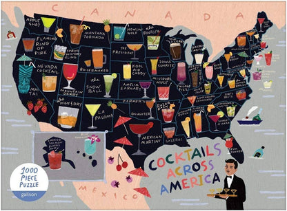 Chronicle Books - Cocktails Across America 1000 Piece Puzzle