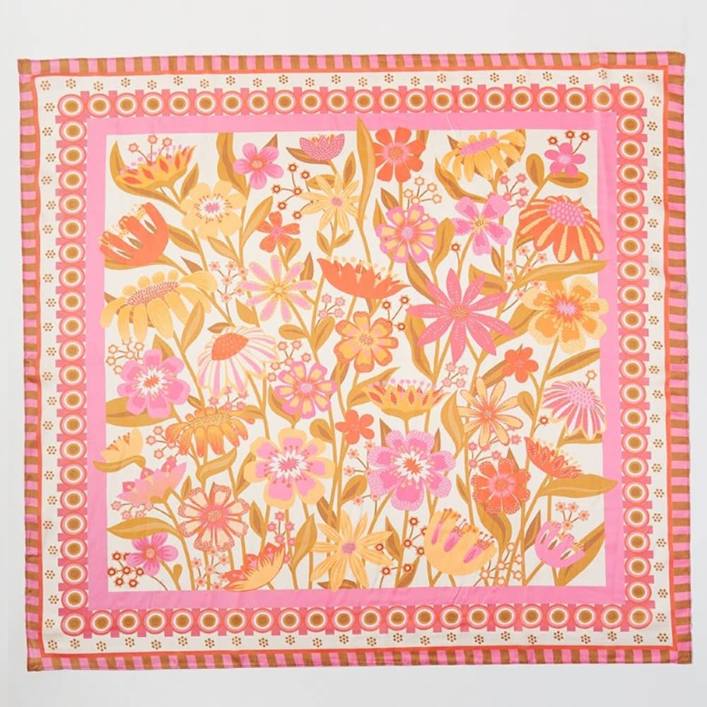 Anarchy Street - Assorted Flower Print Square Bandana Scarf
