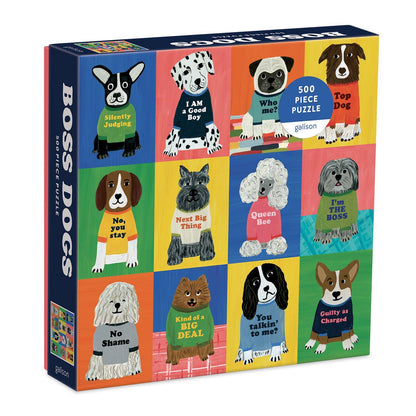 Chronicle Books - Boss Dogs 500 Piece Family Puzzle
