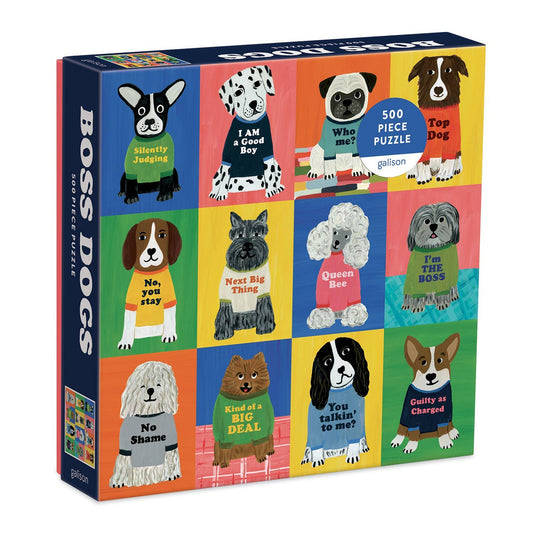 Chronicle Books - Boss Dogs 500 Piece Family Puzzle