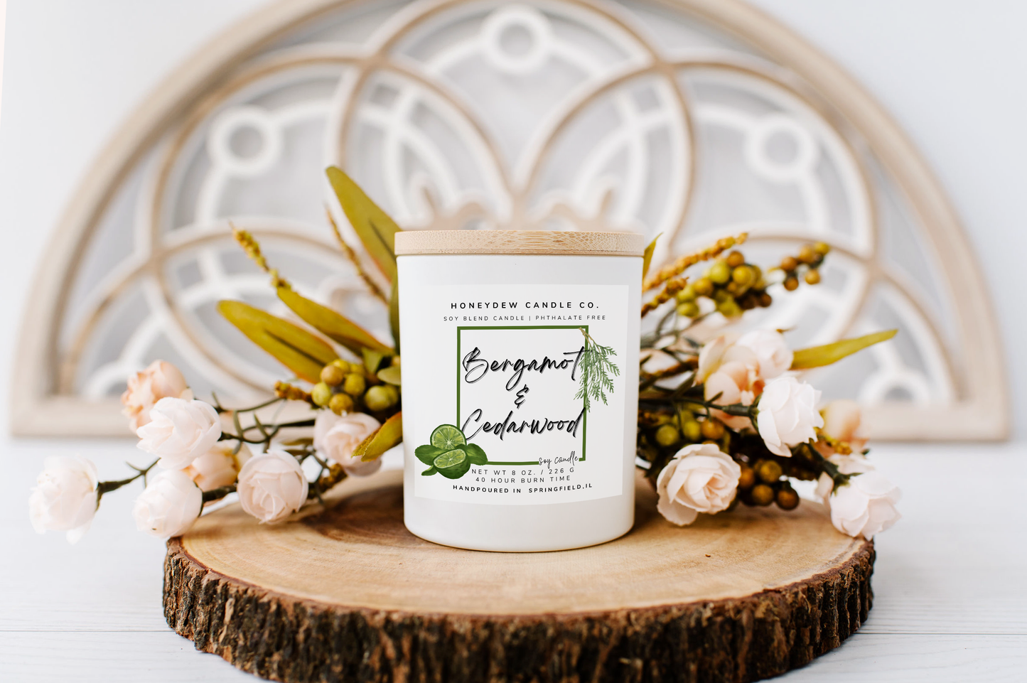 HC101 Honeydew Candle Co. - Bergamot Cedarwood Candle