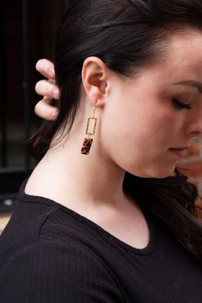 Spiffy & Splendid - Raya Earrings - Cheetah // Leopard, Jewelry, Gifts