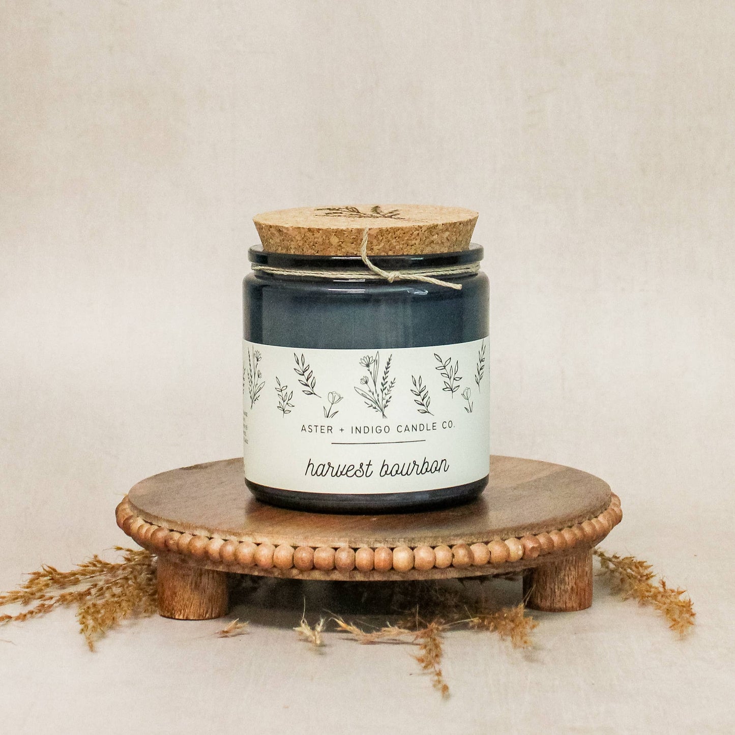 AI110 Aster + Indigo Candle Co. - Harvest Bourbon | Fall Candle