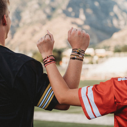 K'lani hair tie bracelets - University of Wisconsin Game Day Hair Tie Bracelets