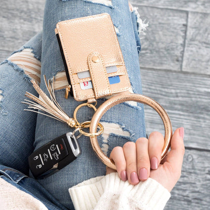 Aili's Corner - Key Ring ID Wallet Zip Bracelet