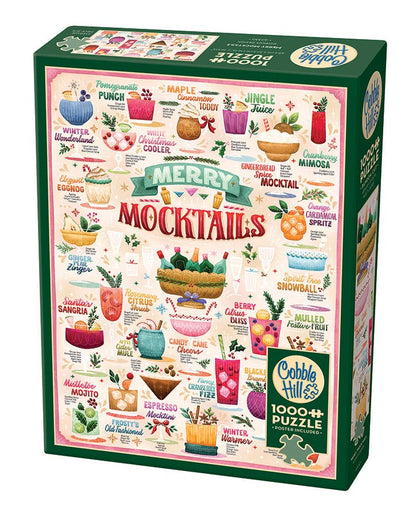Outset Games and Cobble Hill Puzzles - Merry Mocktails 1000pc puzzle