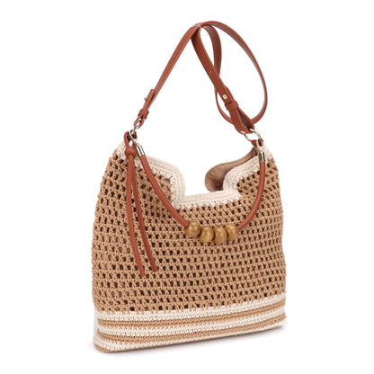 MiMi Wholesale - EJ60388 Elia Crochet Crossbody/Tote Bag