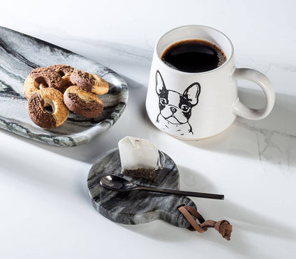 Abbott - Oversized Mug with Boston Terrier-4"H(17oz)