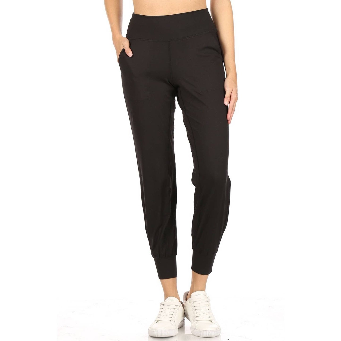 Leggings Depot - Slim Fit Activewear Joggers with Hidden Back Pocket