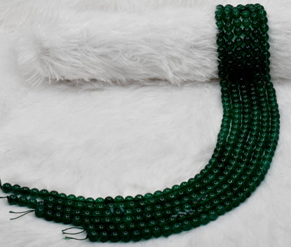 Soothing Crystals - Green Jade Round Beads, 4, 6, 8, 10mm Project Crystal Beads