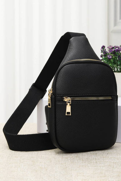 Hana - Solid PU Sling Bag