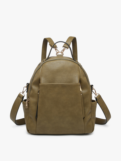 Jen & Co. - BP2280 Lillia Convertible Backpack w/ Long Strap
