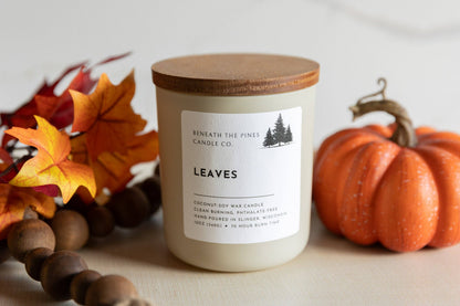 Beneath The Pines Candle Co. - Leaves: Coconut-Soy Candle