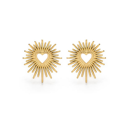 Mind's Eye Design - Open Heart Stud Earrings