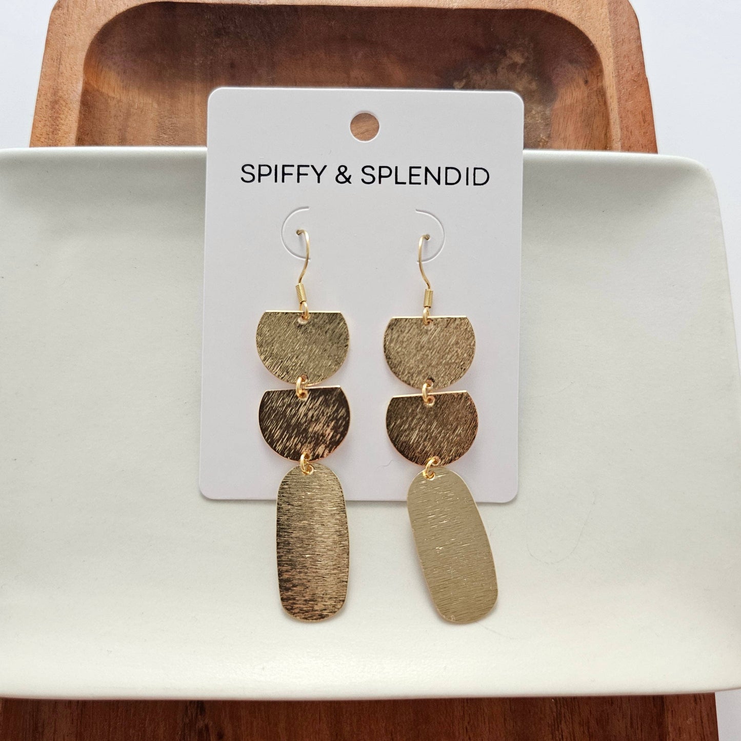 Spiffy & Splendid - Elizabeth Earrings - Gold // Jewelry, Gifts