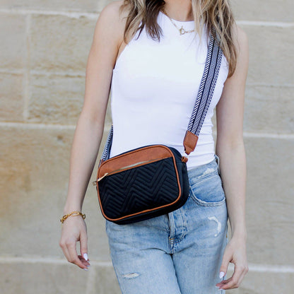 Aili's Corner - Everly Vegan Leather Camera Crossbody