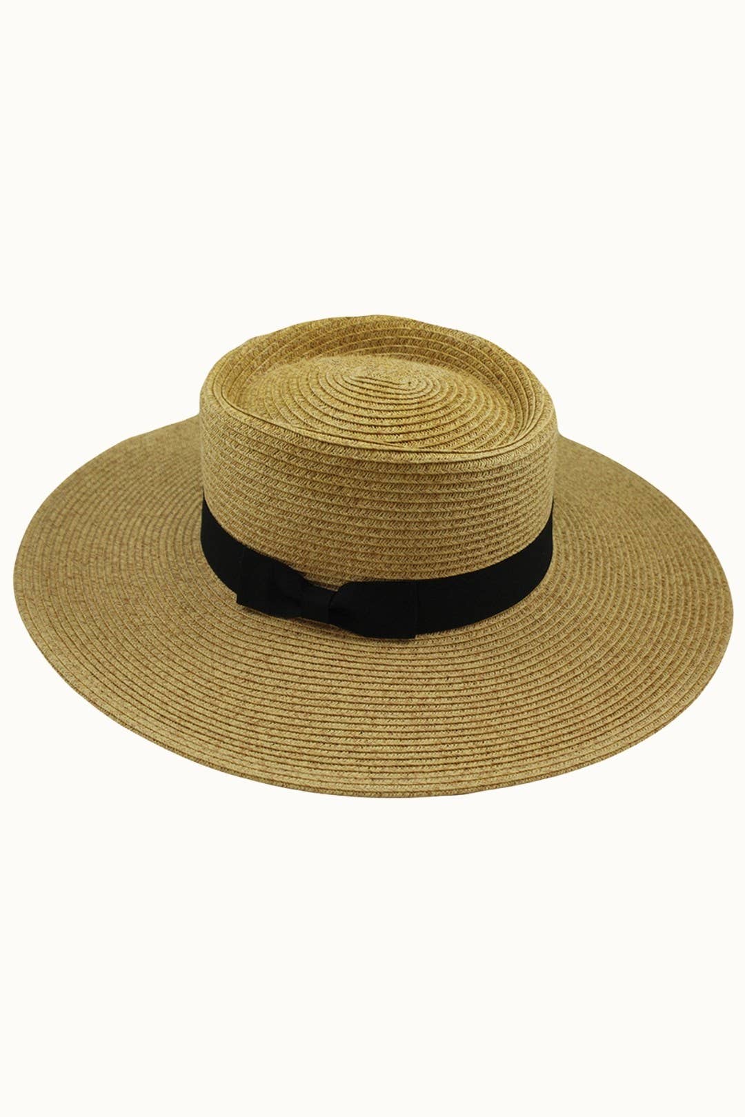 Olive & Pique - Paper Braid Straw Gambler, 4" Brim