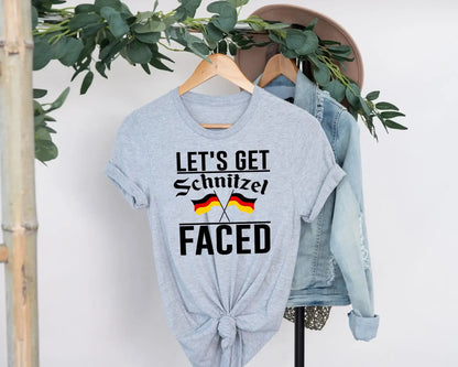 Vivtrek - Oktoberfest Funny Drinking Schnitzel Faced T-shirt