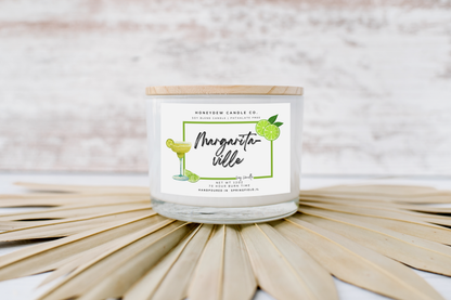 HC102 Honeydew Candle Co. - Margaritaville 12 oz 3 Wick Candle