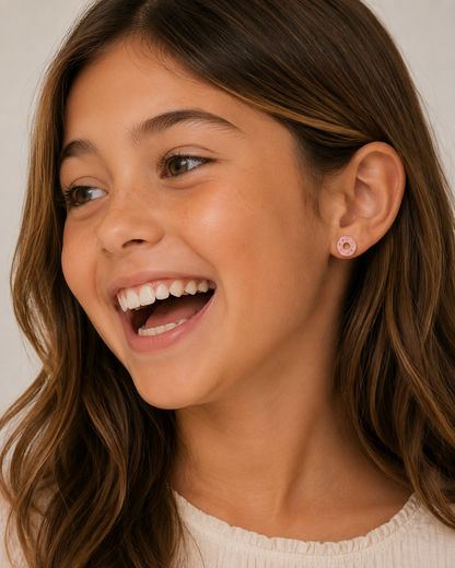JaxKelly - Donut Enamel Flat Back Kids Earrings