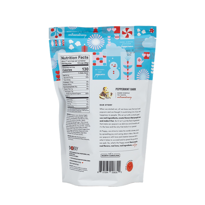 Poppy Hand-Crafted Popcorn - Peppermint Bark Popcorn