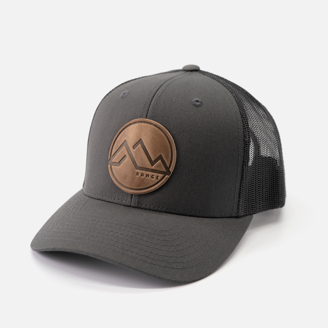 Range Leather Co. - Range Mountain Hat | Leather Patch Trucker Hat