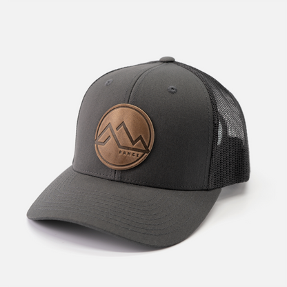 Range Leather Co. - Range Mountain Hat | Leather Patch Trucker Hat