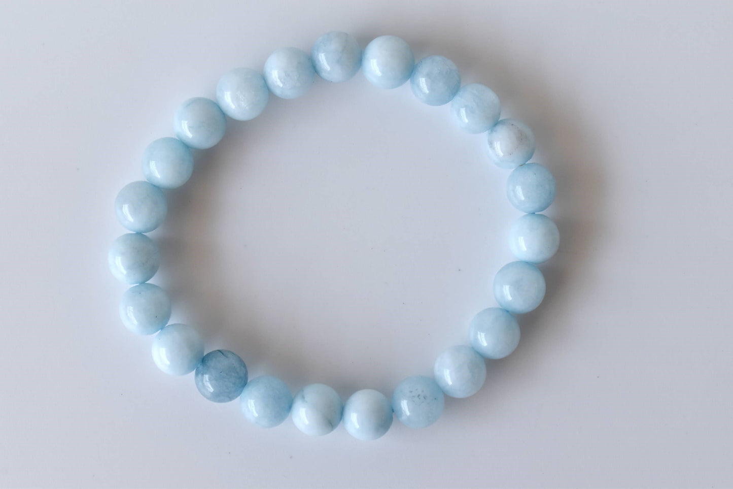 Soothing Crystals - Aquamarine  Bracelet (Protection and Anxiety Relief)