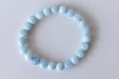 Soothing Crystals - Aquamarine  Bracelet (Protection and Anxiety Relief)