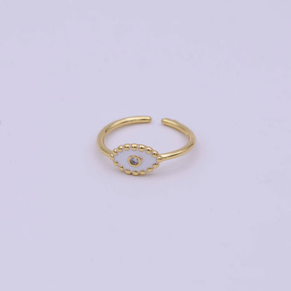 Aim Eternal - Minimalist 24K Gold Filled Beaded Evil Eye with Crystal Zirc