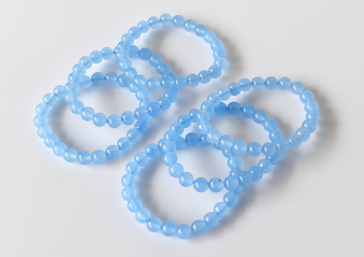 Soothing Crystals - Chalcedony Bracelet (Communication and Peace Of Mind )