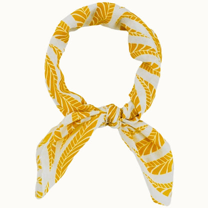 Olive & Pique - Chic Neckerchief Scarf, Versatile, 70 x 70cm, Yellow