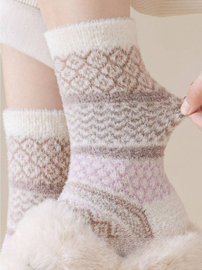 Funkyrel® Atzbranding Limited - Rufia - Cozy Fleece Thick Mid-Calf Socks