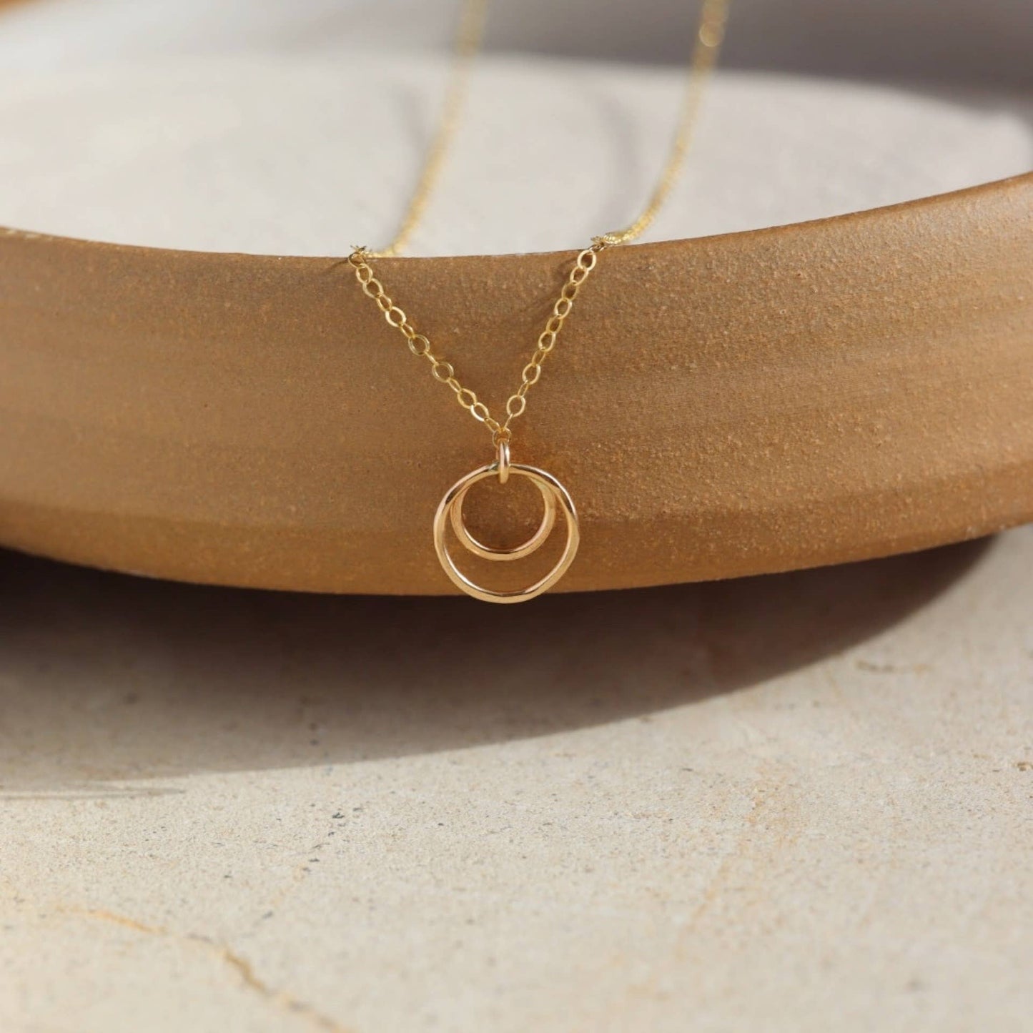 Token Jewelry - Eclipse Necklace in 14k Gold Fill or Sterling Silver 