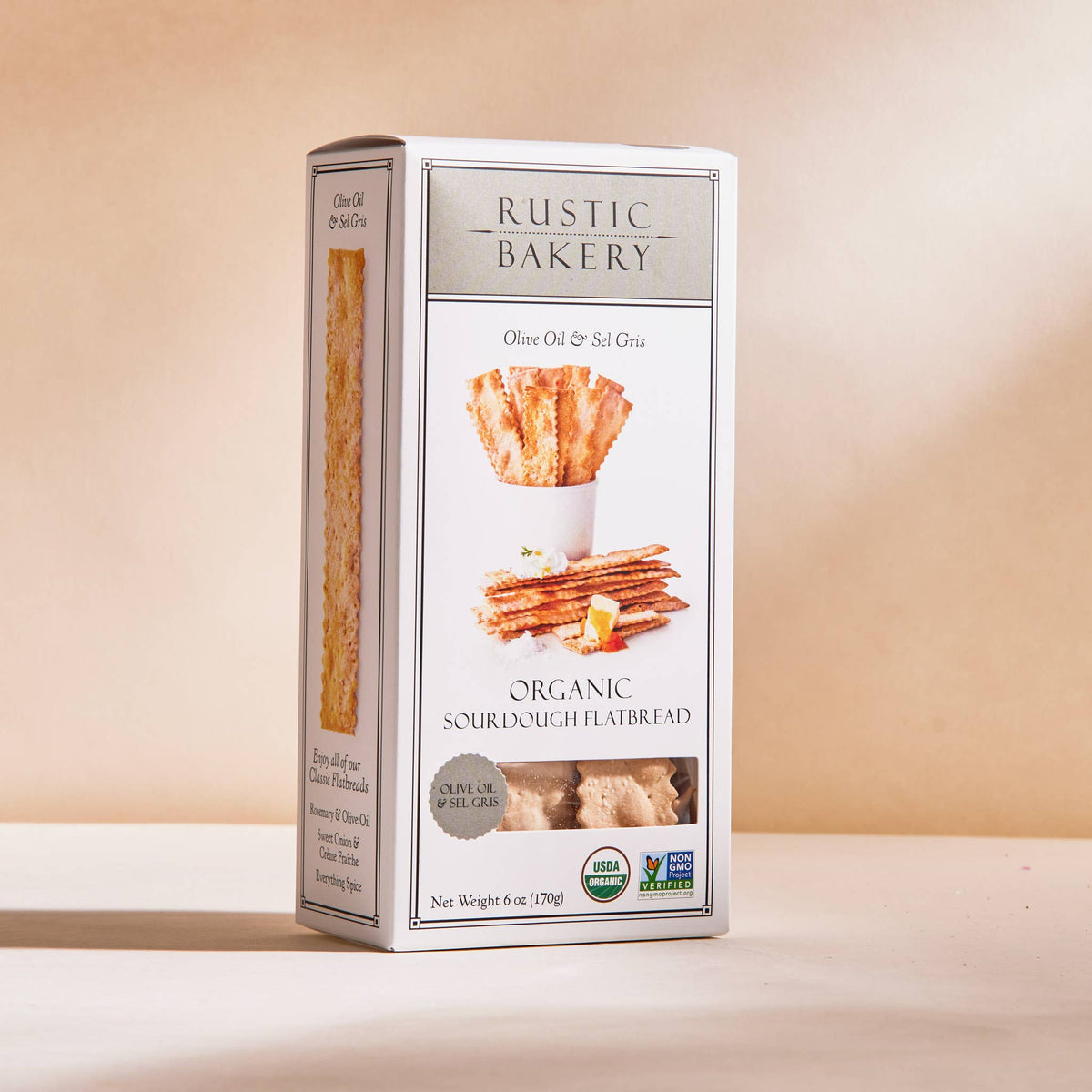 Rustic Bakery - Flatbreads - Olive Oil & Sel Gris