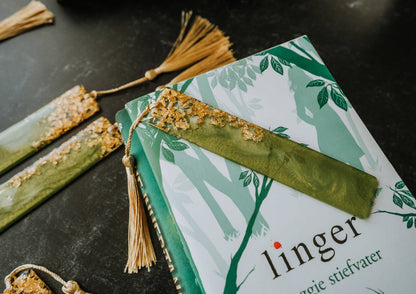 Dège Creative - Olive Green & Gold Bookmark