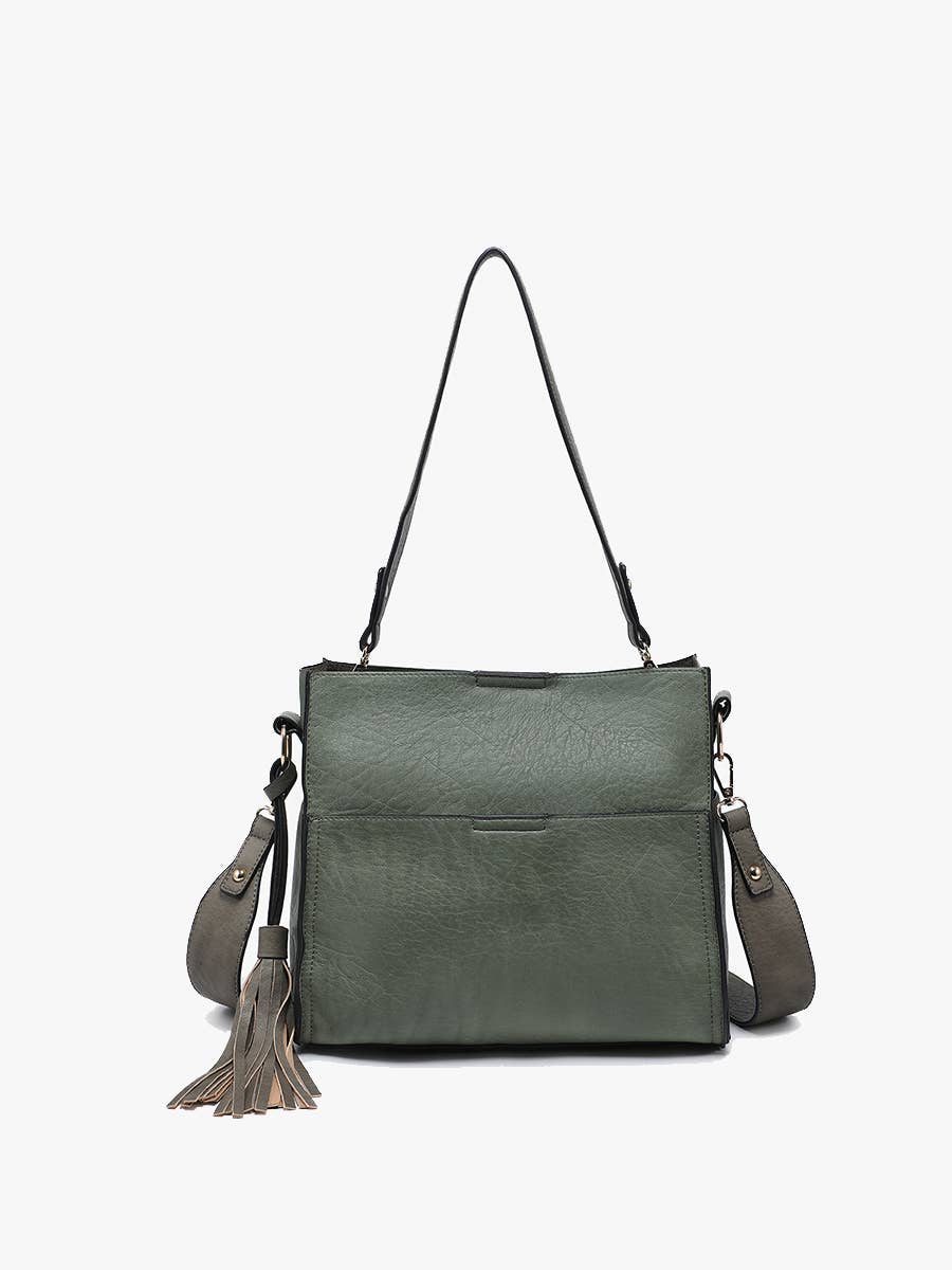 Jen & Co. - M1867 Lyla 2-in-1 Bucket Bag w/ Guitar Strap