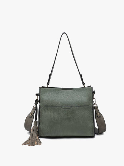 Jen & Co. - M1867 Lyla 2-in-1 Bucket Bag w/ Guitar Strap