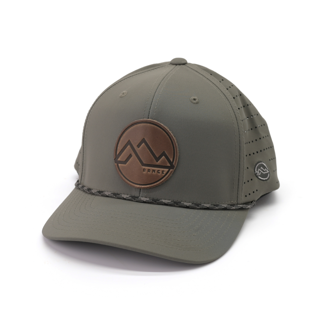 Range Leather Co. - Range Mountain Hat: Heather Gray/White / Retro Trucker