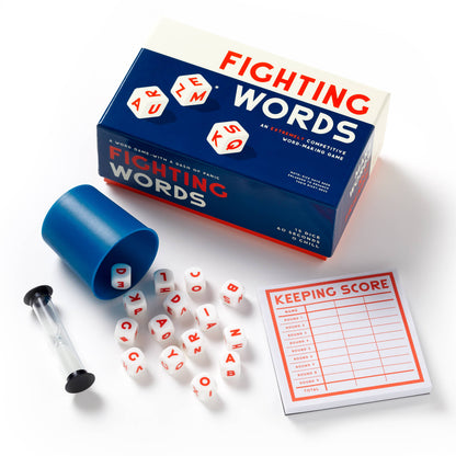 Chronicle Books - Brass Monkey Fighting Words Dice Game