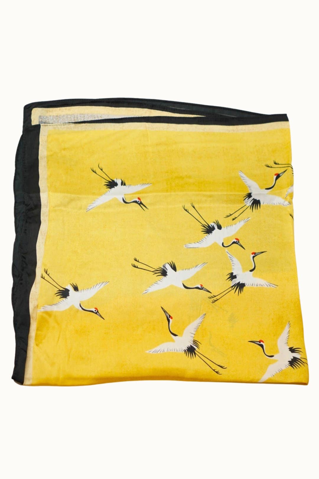 Olive & Pique - "So Silky" Satin Neckerchief Scarf, Versatile, Yellow