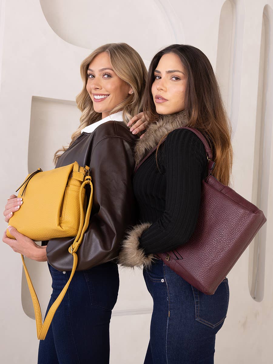 Jen & Co. - Kali Distressed Dual Front Pocket Crossbody | M2869