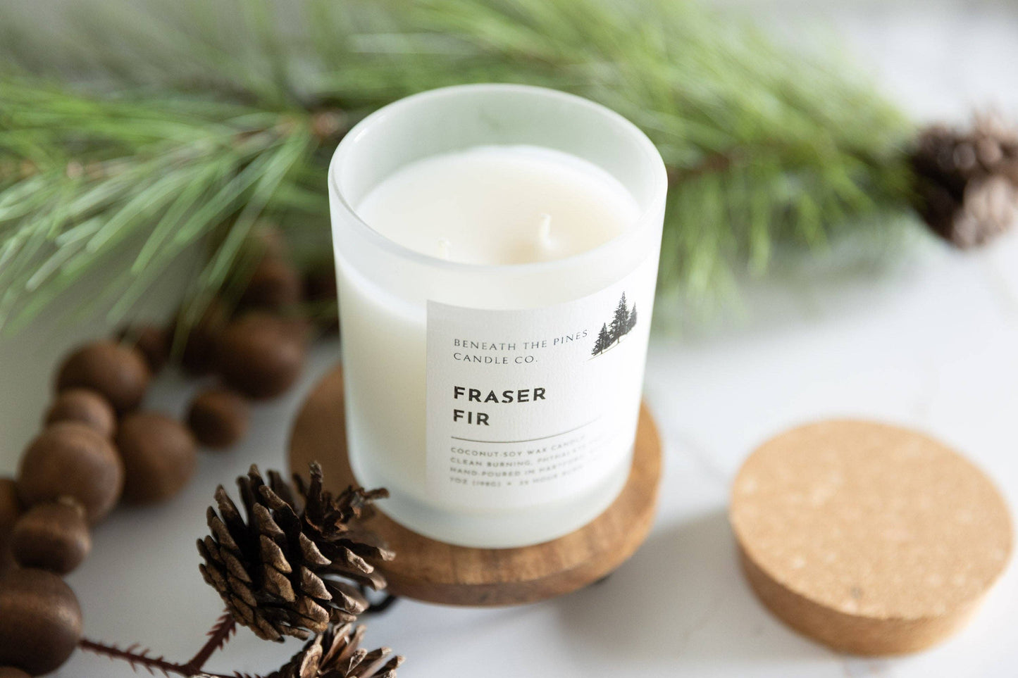 Beneath The Pines Candle Co. - Fraser Fir - Coconut-Soy Candle