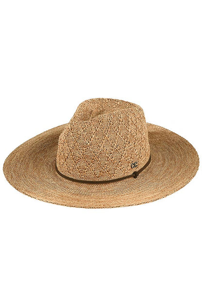 Hana - C.C Packable Pattern Panama Hat
