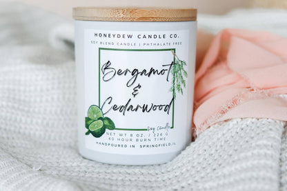 HC101 Honeydew Candle Co. - Bergamot Cedarwood Candle