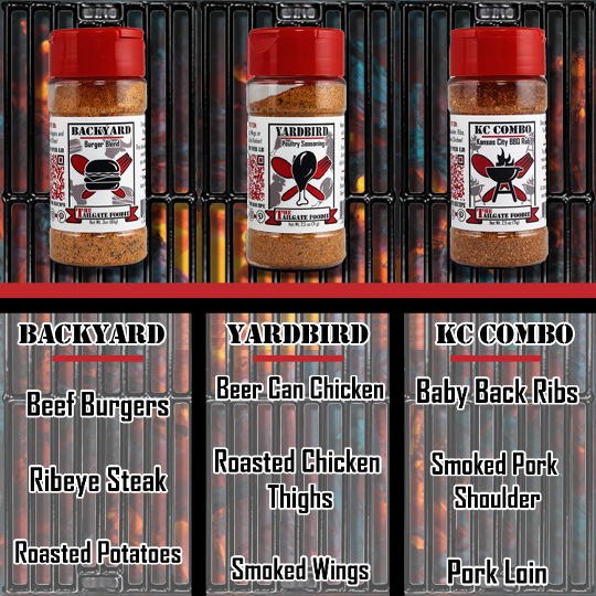 The Tailgate Foodie - Grilling Classics 3-Pack Seasoning Bundle